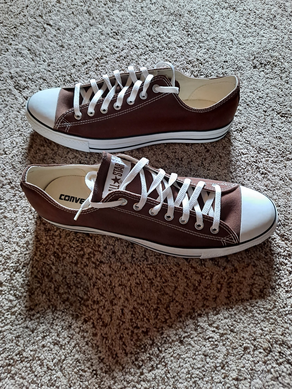Converse Chuck Taylor All Star Men's Chocolate Low Top Sneakers Size 13 - Picture 2 of 6